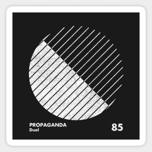 Propoganda / Minimal Graphic Design Tribute Magnet